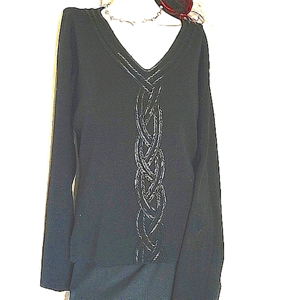 Beaded sparkle sweater